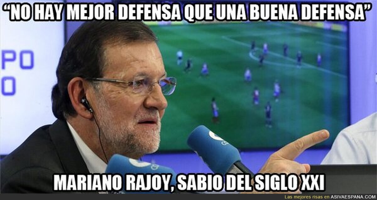 Mariano Rajoy luciéndose en la Cadena COPE