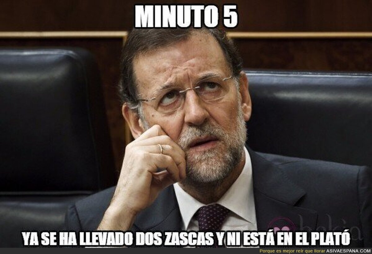 Pobre Rajoy... no deja de pillar #7DElDebateDecisivo