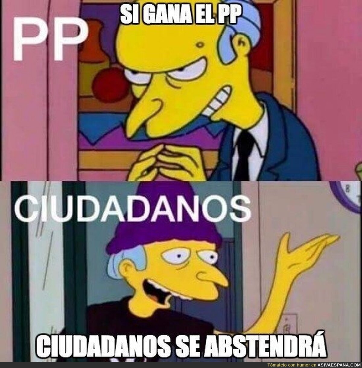 Ciudadanos se quita la careta en público