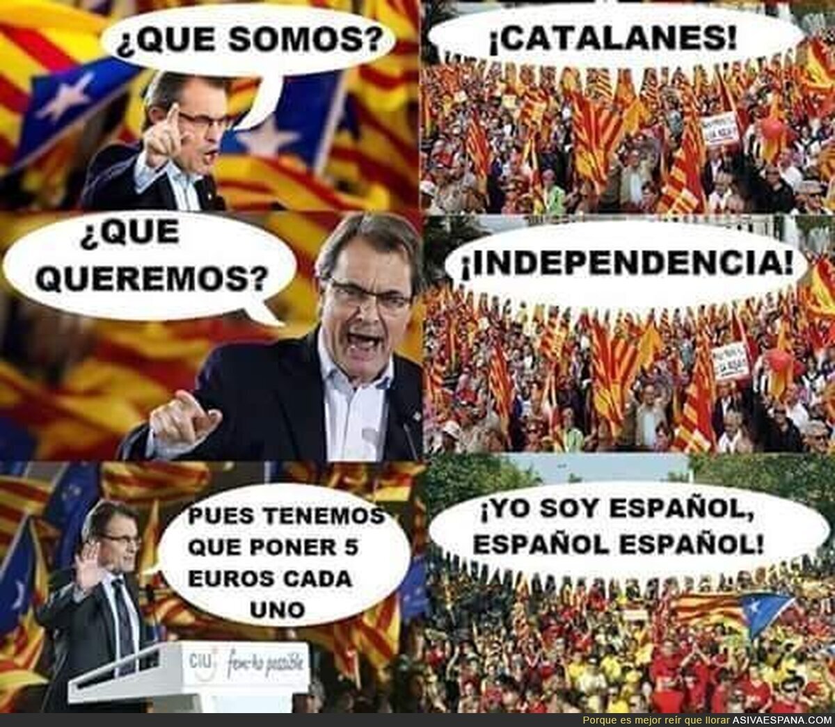 Así de fácil se debería solucionar los problemas en Cataluña