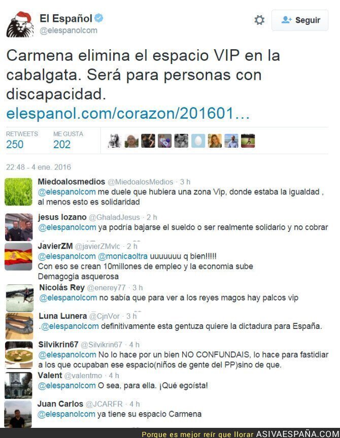 31214 - Manuela Carmena y las reacciones de los Palcos VIP para la cabalgata de Reyes