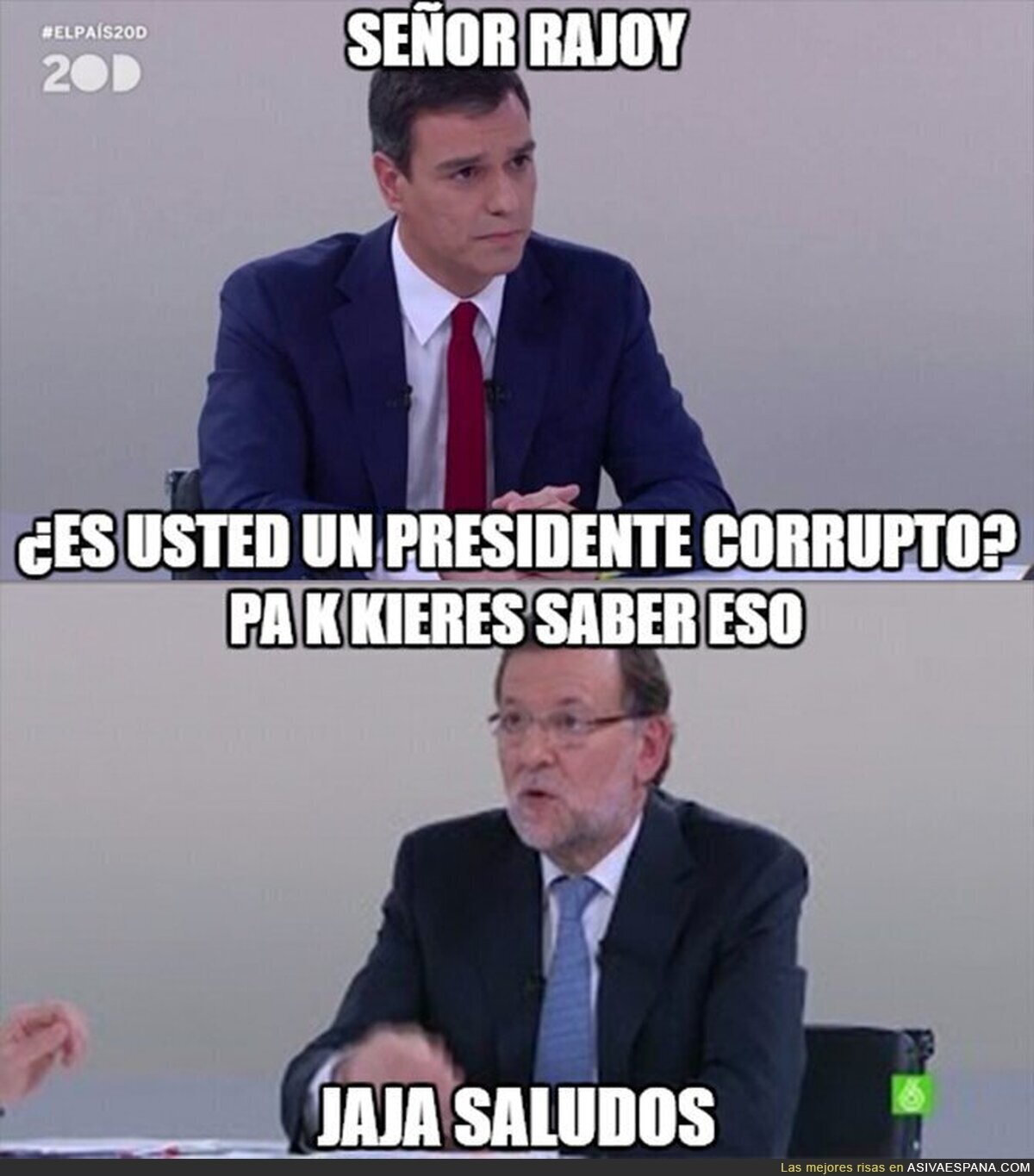 La mejor respuesta de Rajoy en un debate