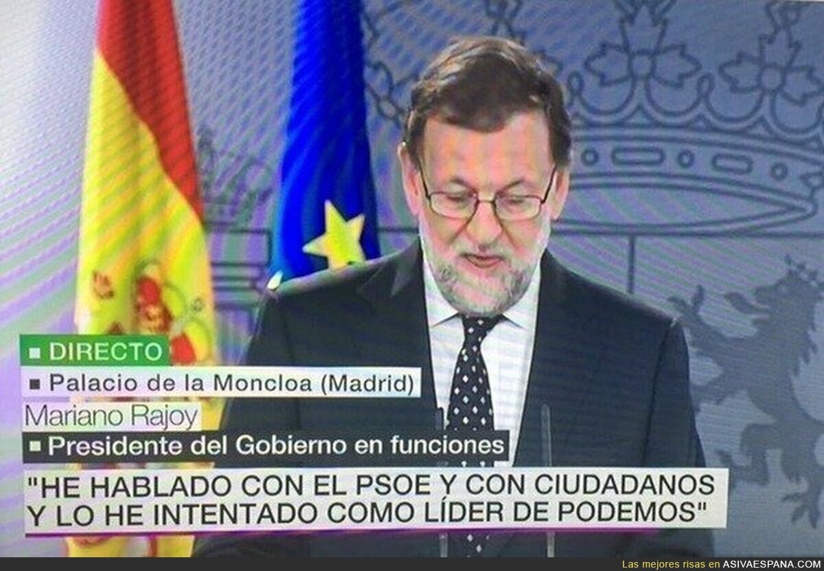 Mariano Rajoy se nos ha hecho perroflauta