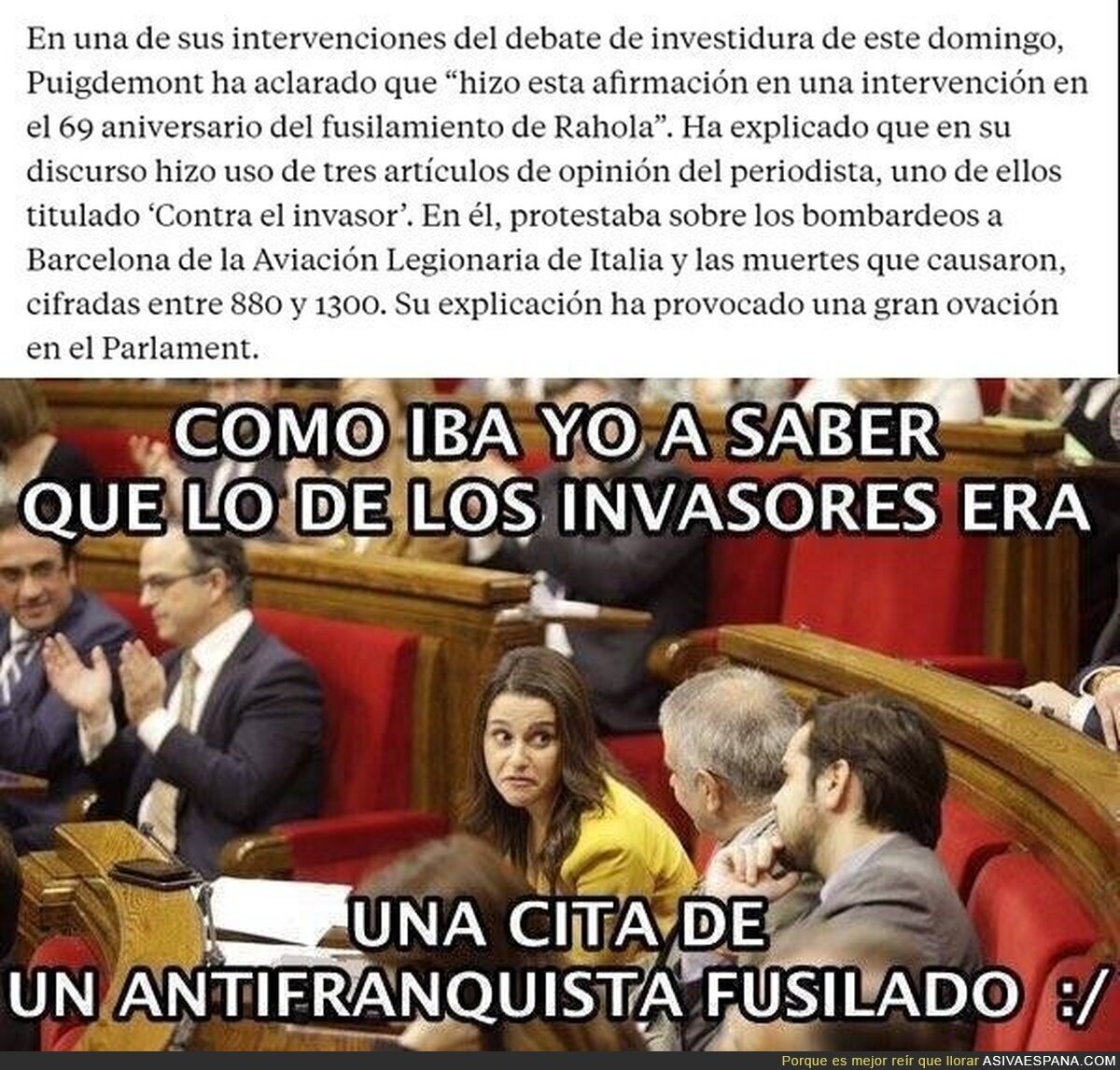 El ZASCA de Puigdemont a Inés Arrimadas