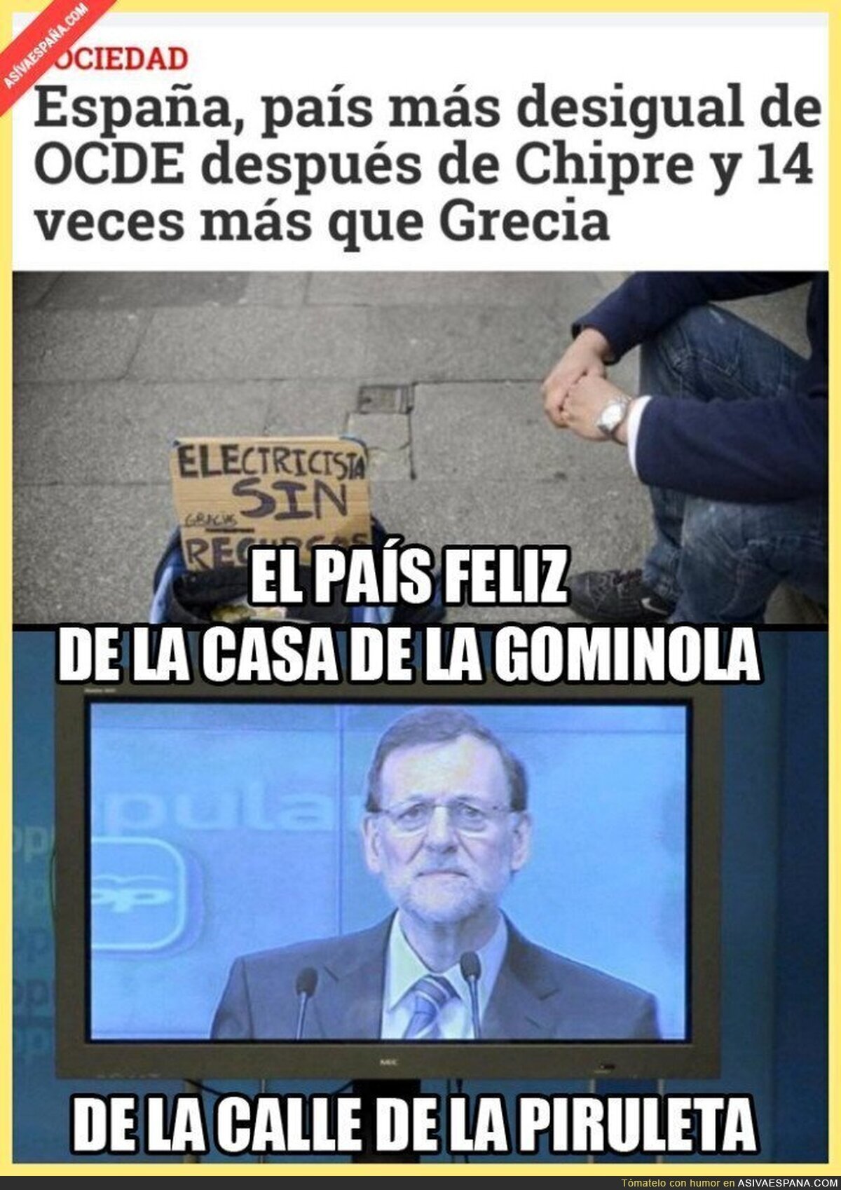 Se nota la mejora, ¡solo hay que hacer caso a Rajoy!