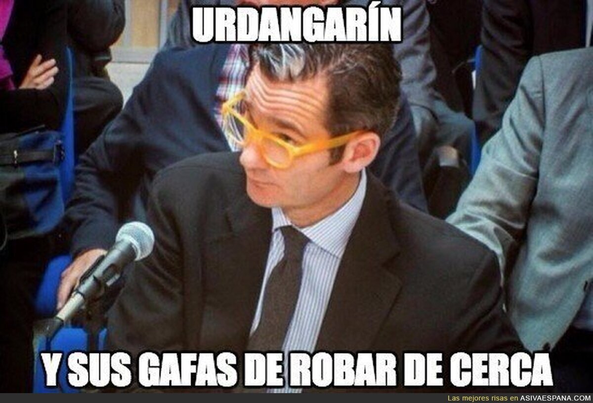 Urdangarín y sus gafas