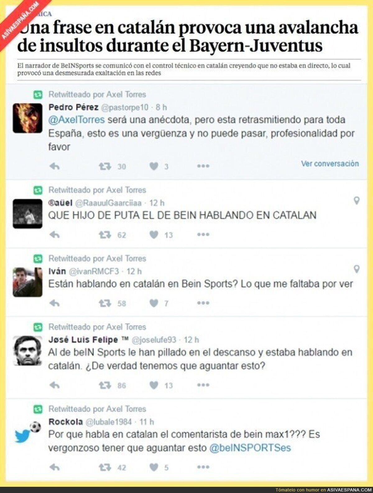 Así va España... hablan en catalán cuando pensaban que no estaban en directo y se lía en Twitter