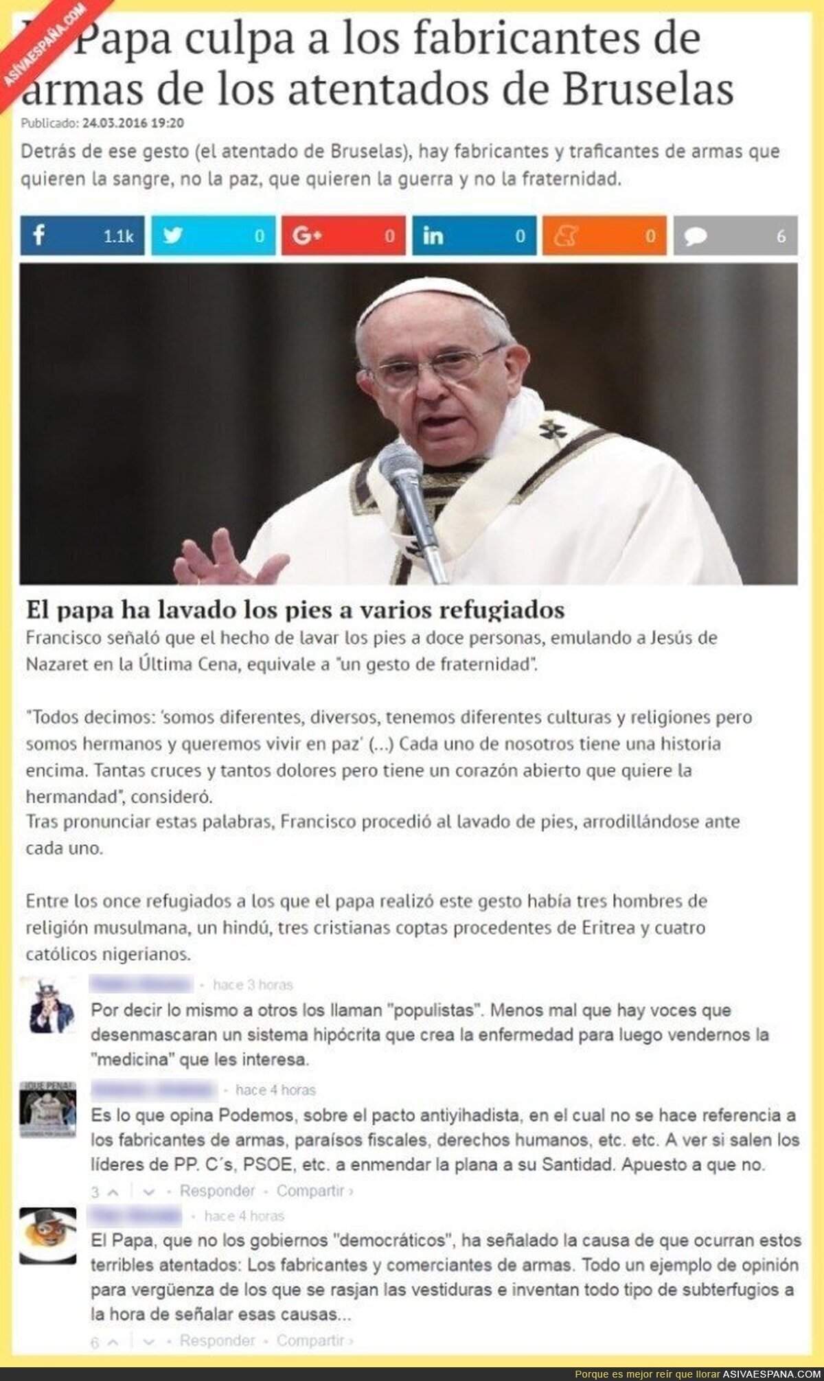 El Papa ahora es bolivariano