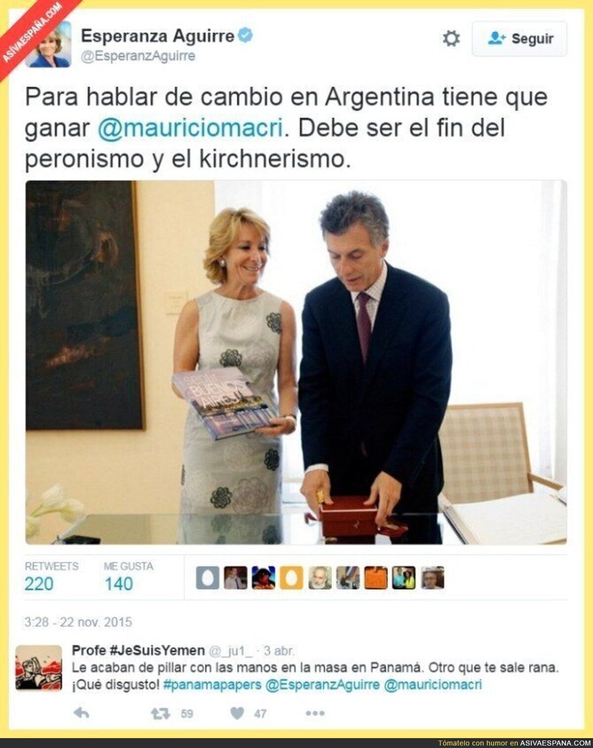 Aguirre y su indiscutible don, para saber apoyar siempre a los más "honrados"