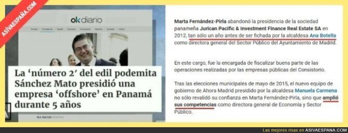 Como convierte OkDiario una funcionaria fichada por Ana Botella a Podemita