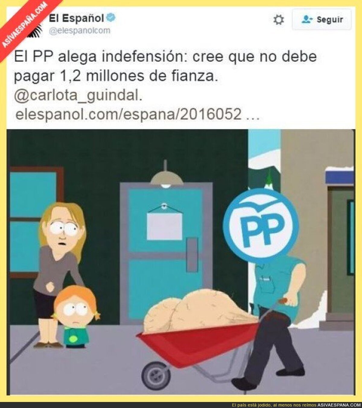 Nada, que no quieren pagar...