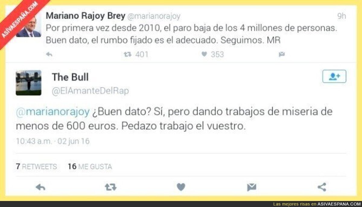 Dejándole las cosas claras a Rajoy