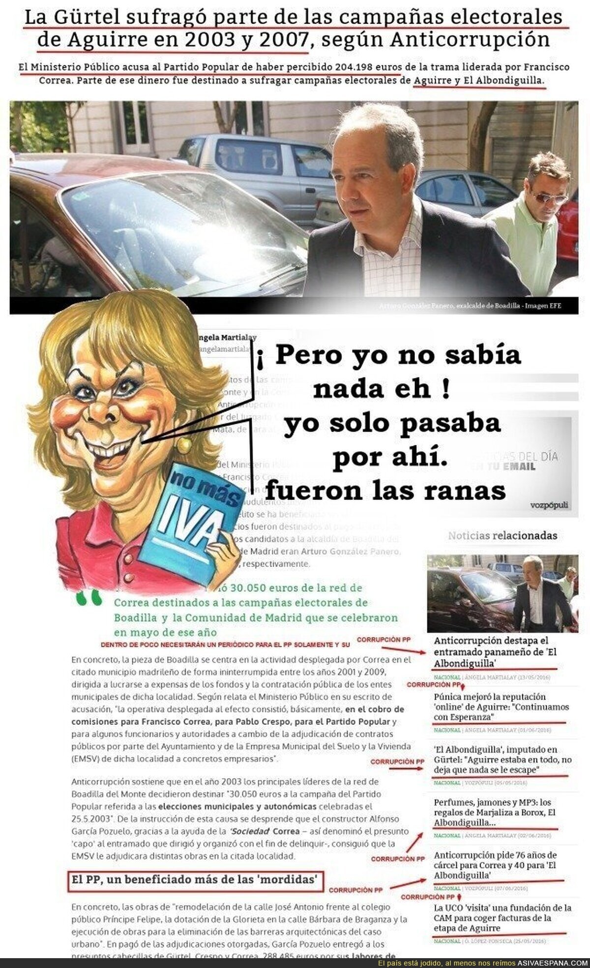 Pero Esperanza Aguirre no sabía nada, claro