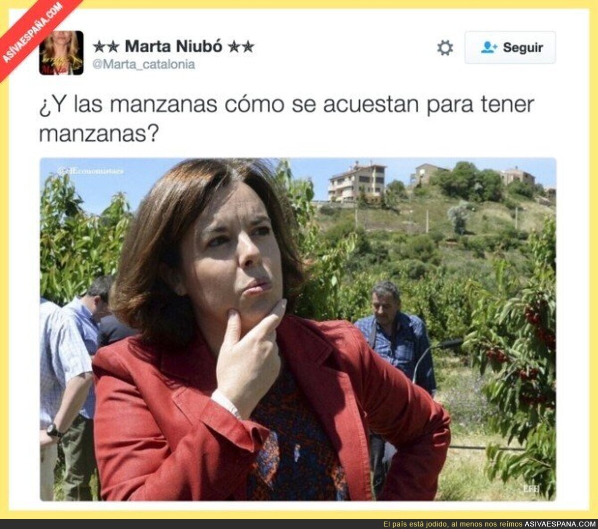 Soraya Sáenz de Santamaría tiene una duda