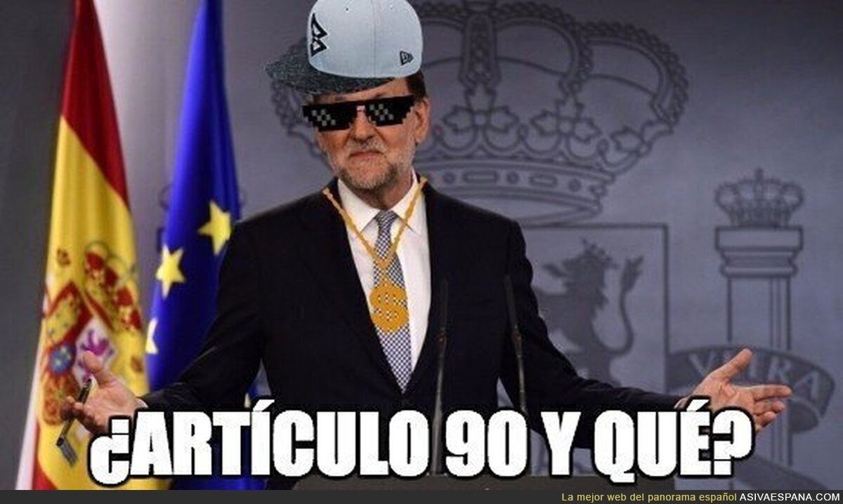 Rajoy vacilando a la Constitución