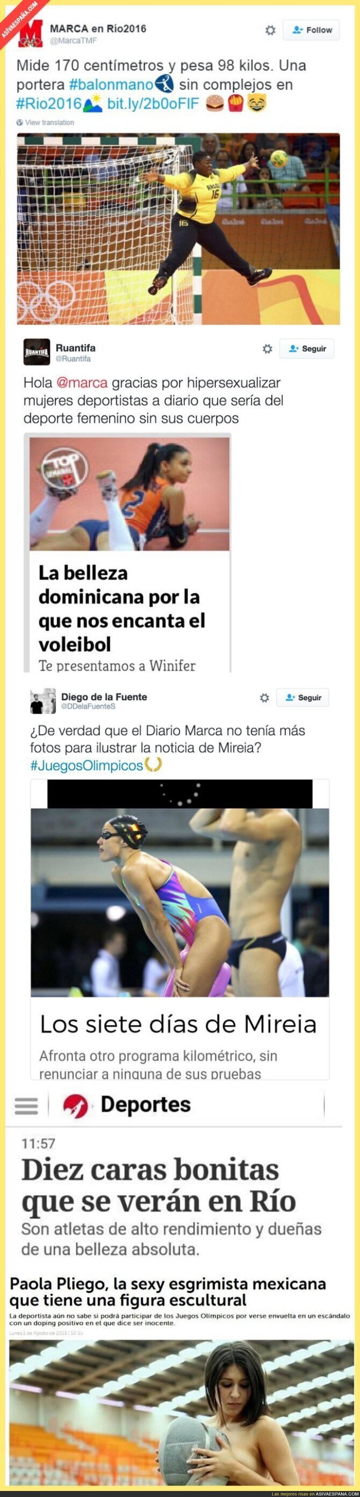 Los titulares de prensa más lamentables sobre mujeres en los JJOO de Río