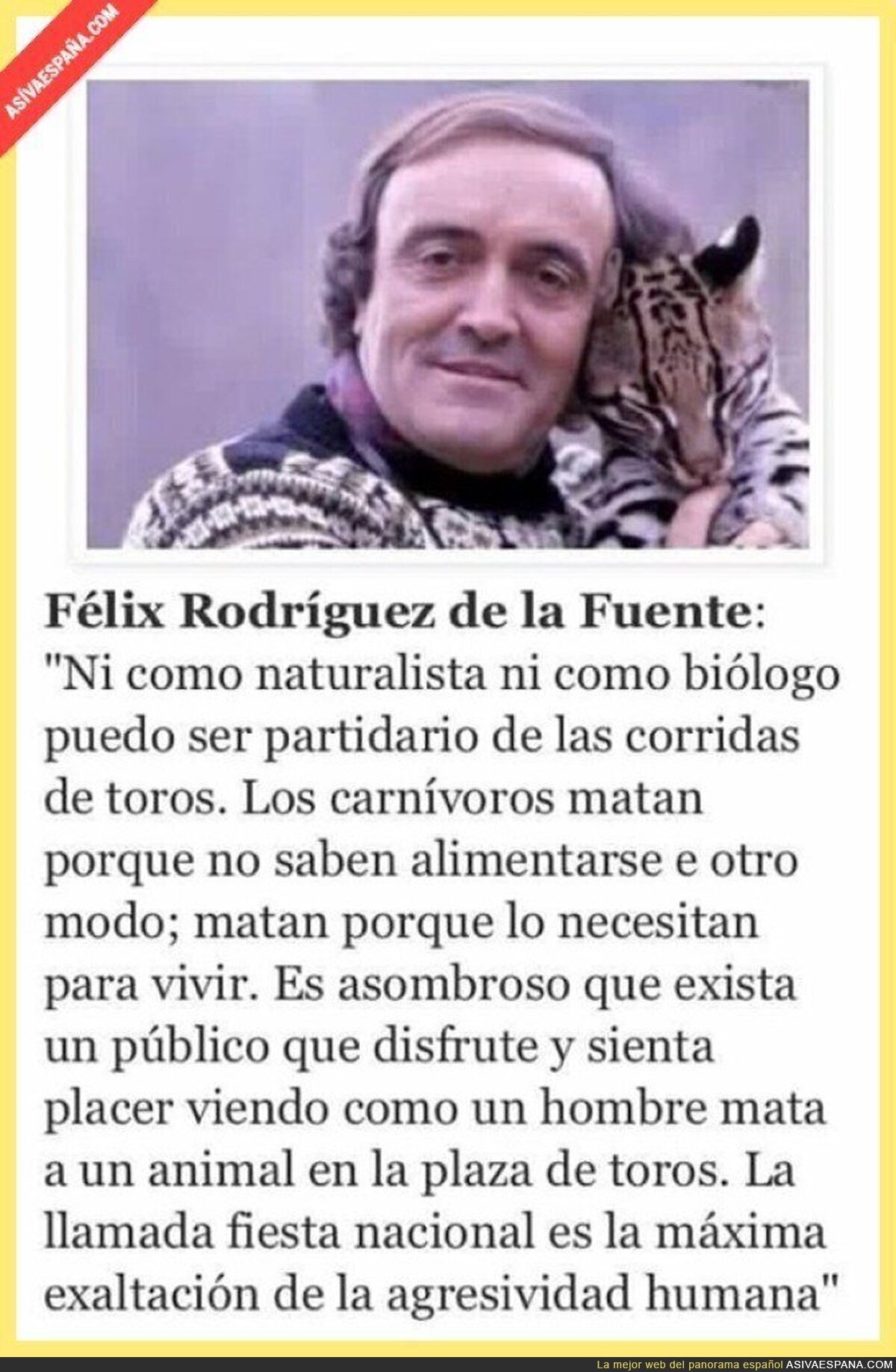 Palabra de Félix Rodríguez de la Fuente