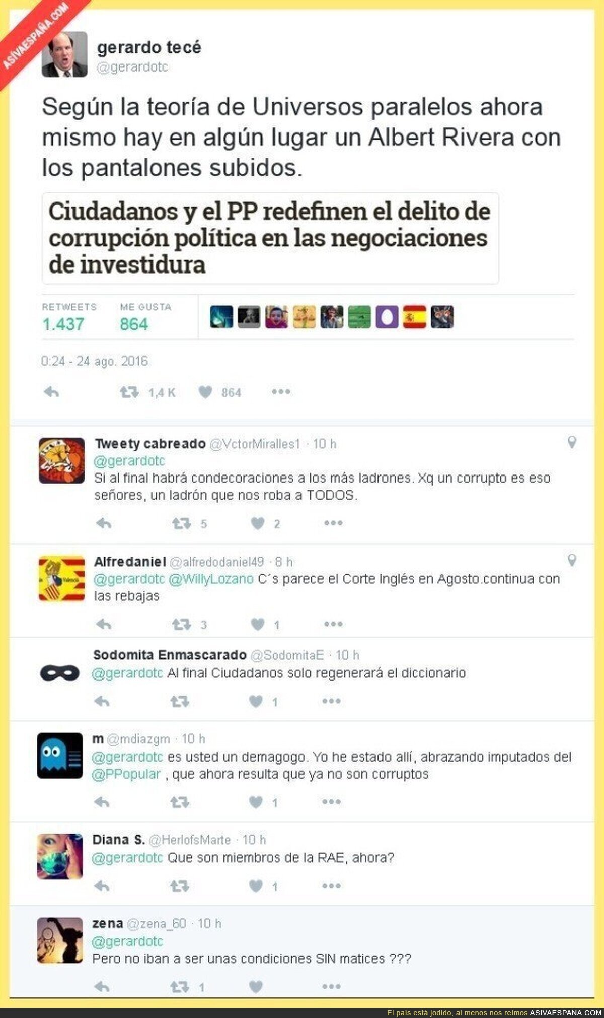 Twitter sigue implacable con Albert Rivera