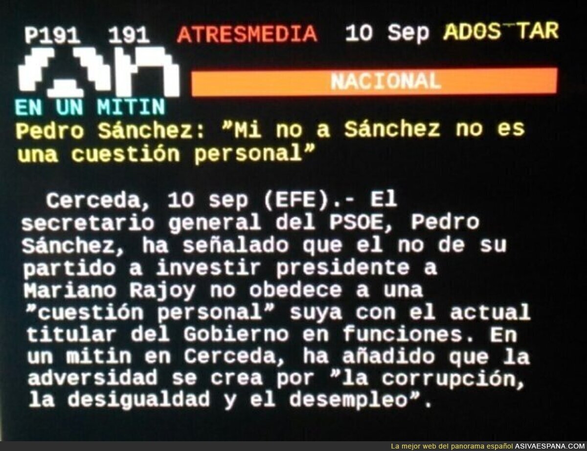 Pedro Sánchez se dice NO a sí mismo