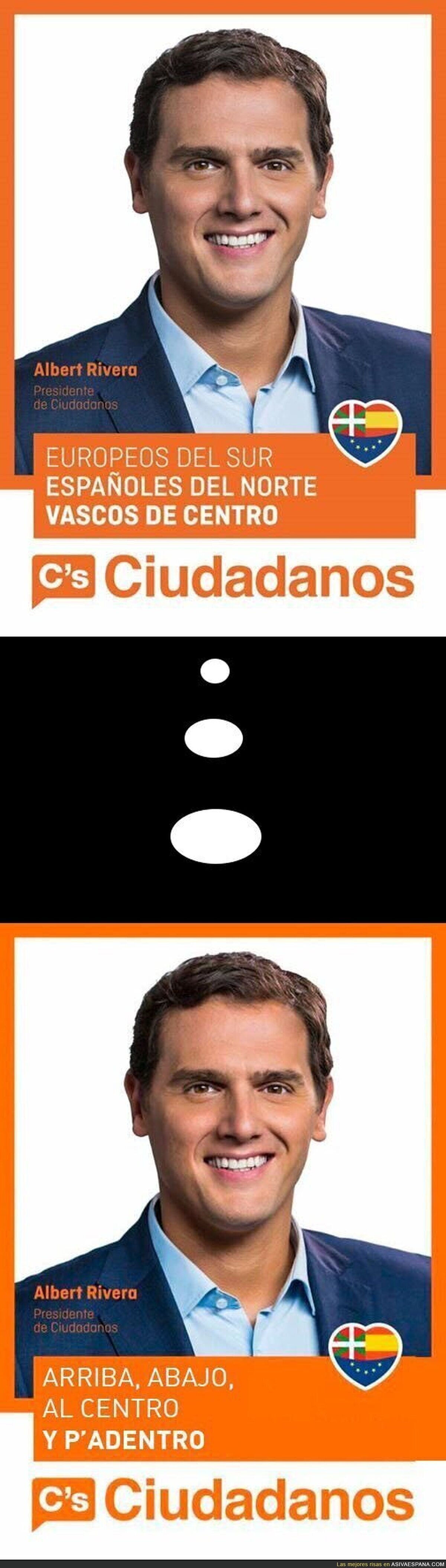 El cartel de Ciudadanos para las elecciones vascas