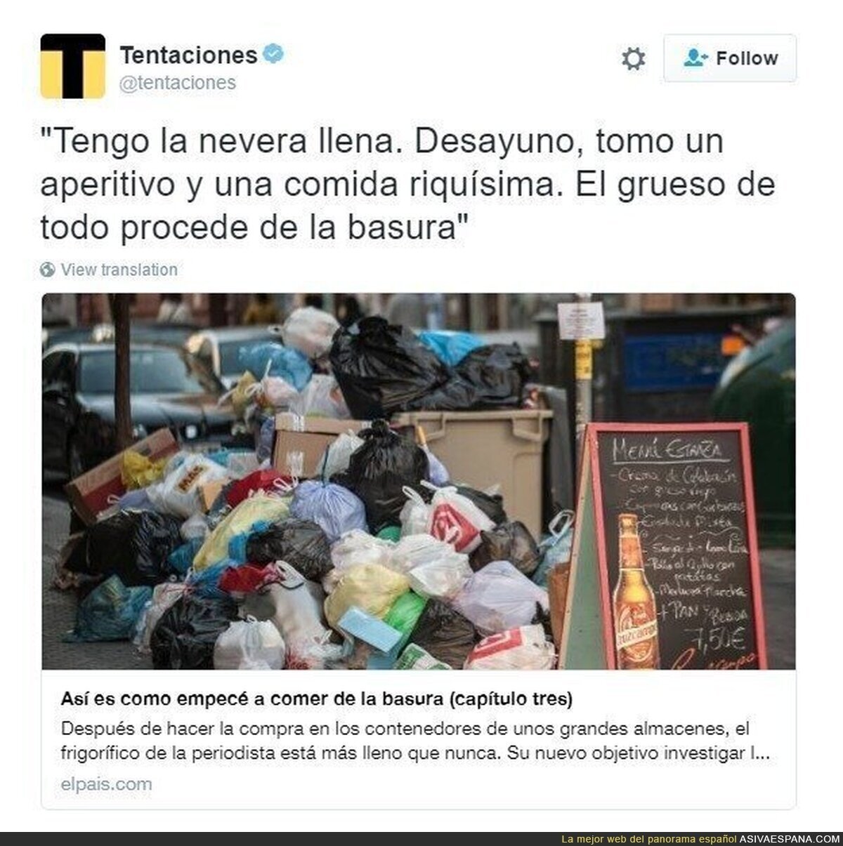 Este es el indignante "trabajo de campo" del suplemento de El País que enfurece a las redes