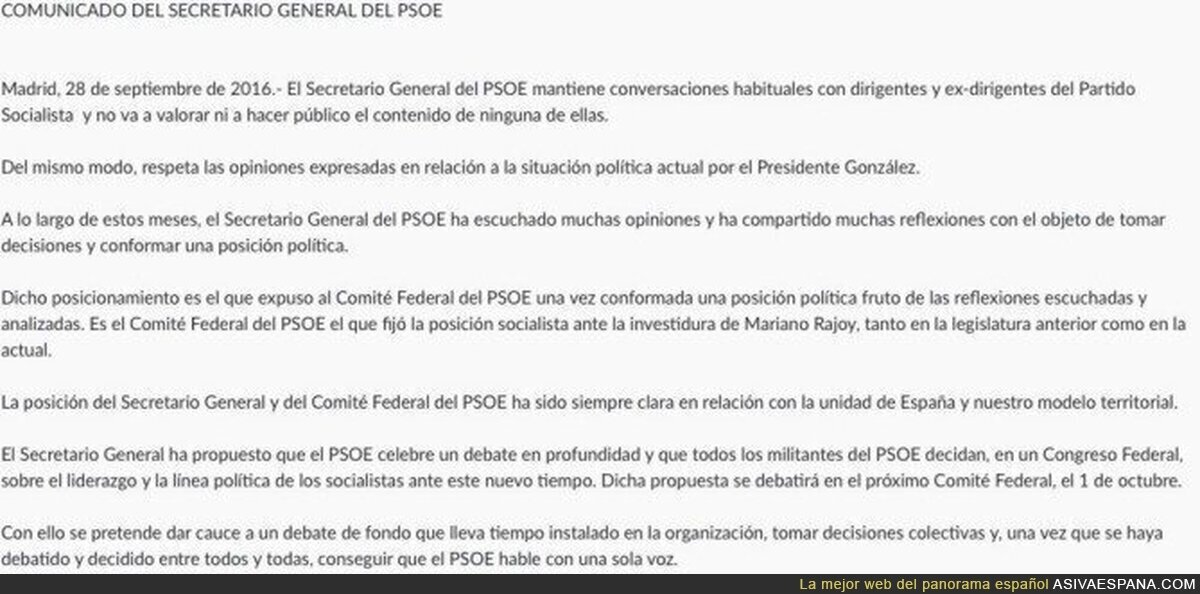 El drama está servido: la contestación oficial de Pedro Sánchez a Felipe Gonzalez