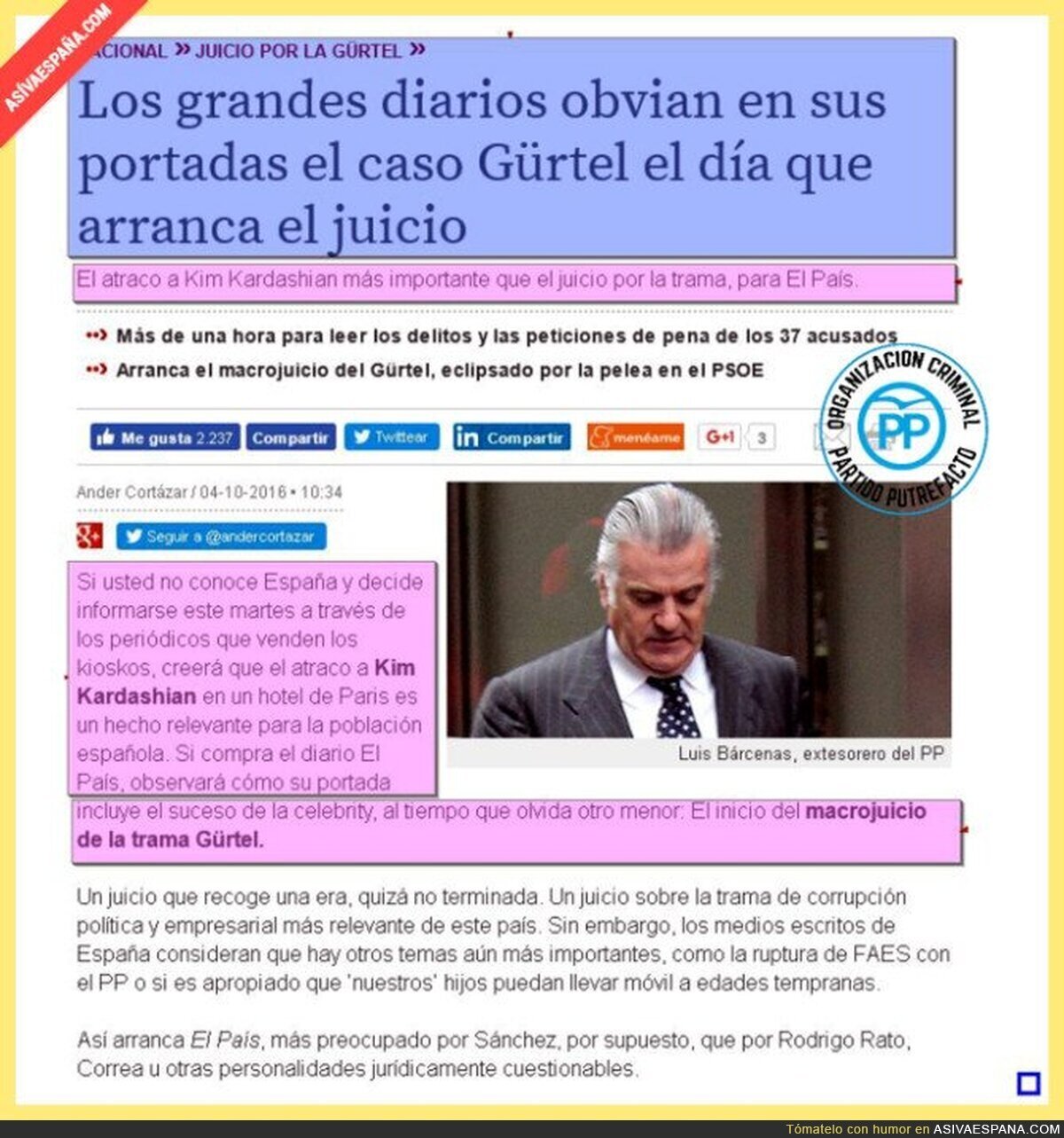 La prensa "Imparcial" española