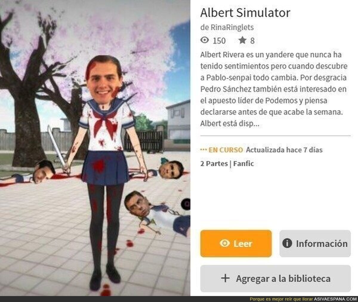 Albert Simulator, el juego que emocionó al Rubius