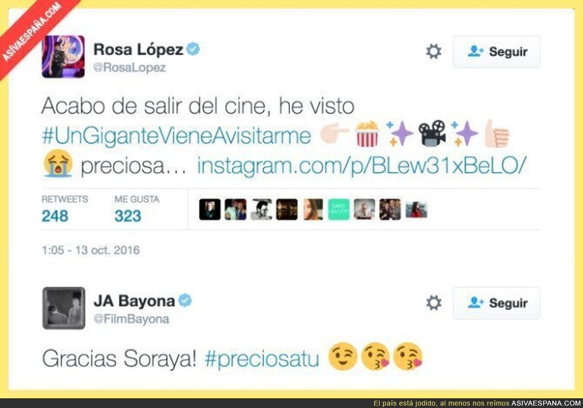 La confusión de Rosa sobre "Un monstruo viene a verme" y la respuesta de Bayona