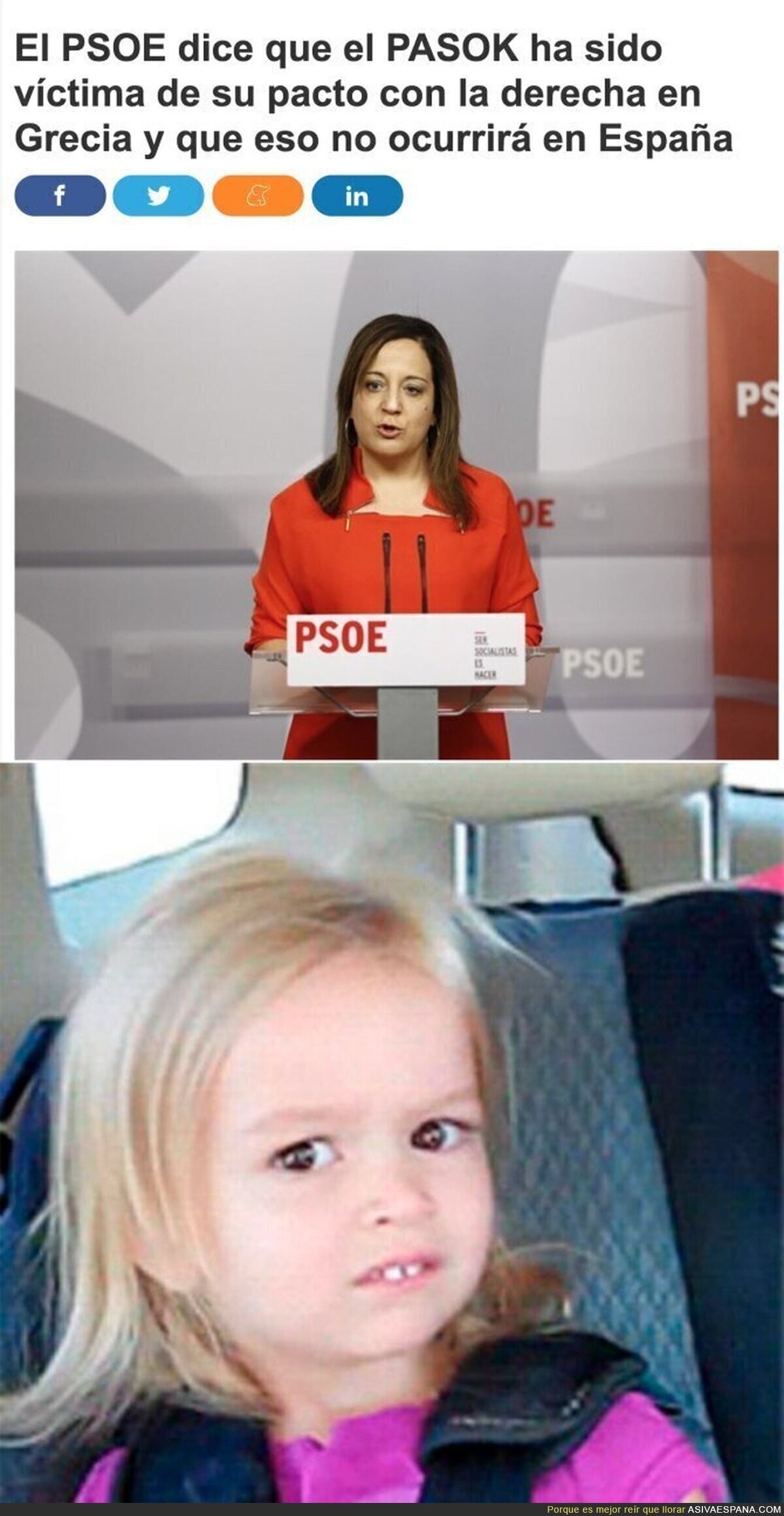 El PSOE, PASOK y la derecha