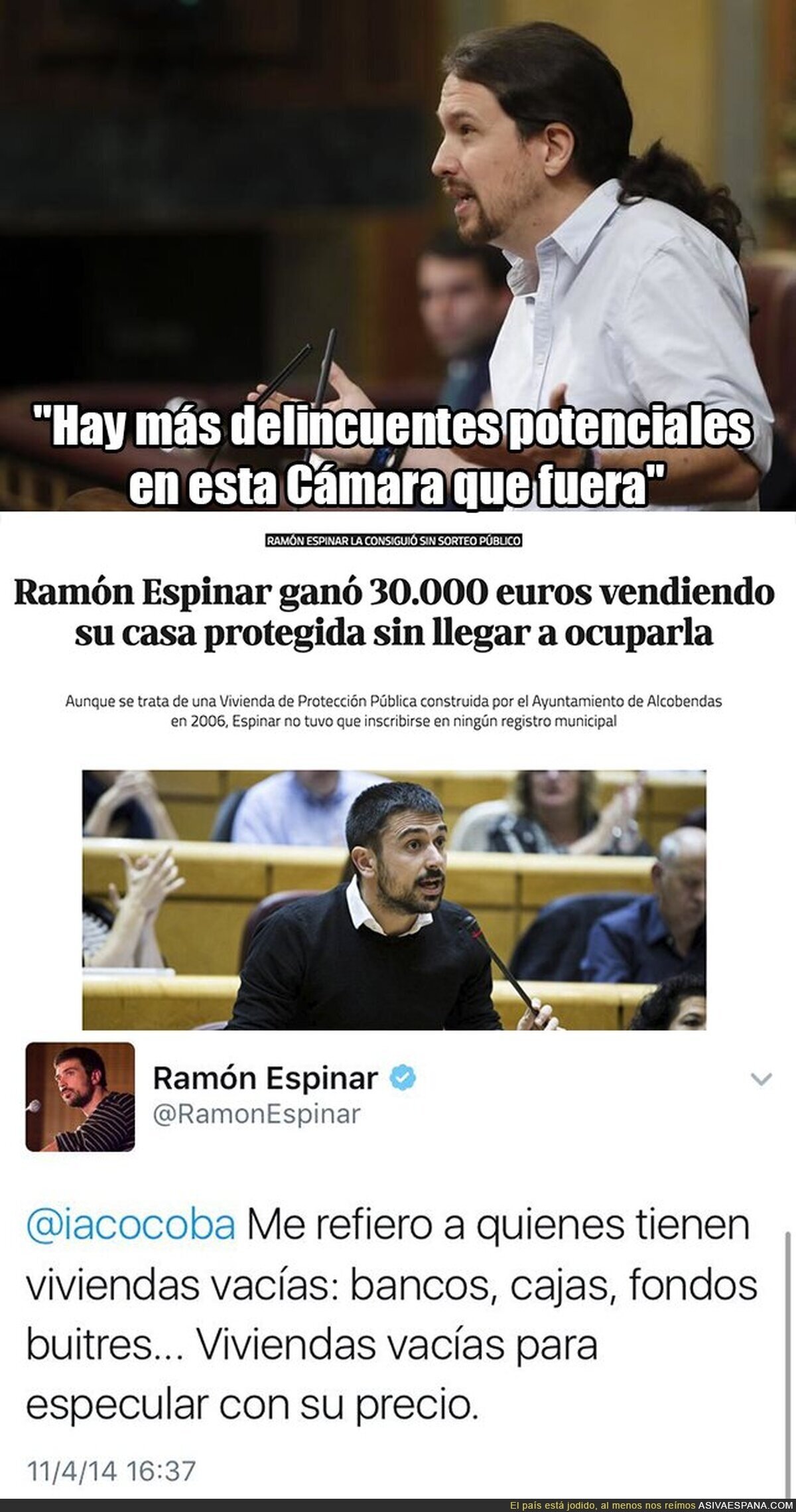 Ramón Espinar estaba allí ese día que dijo esto Pablo Iglesias