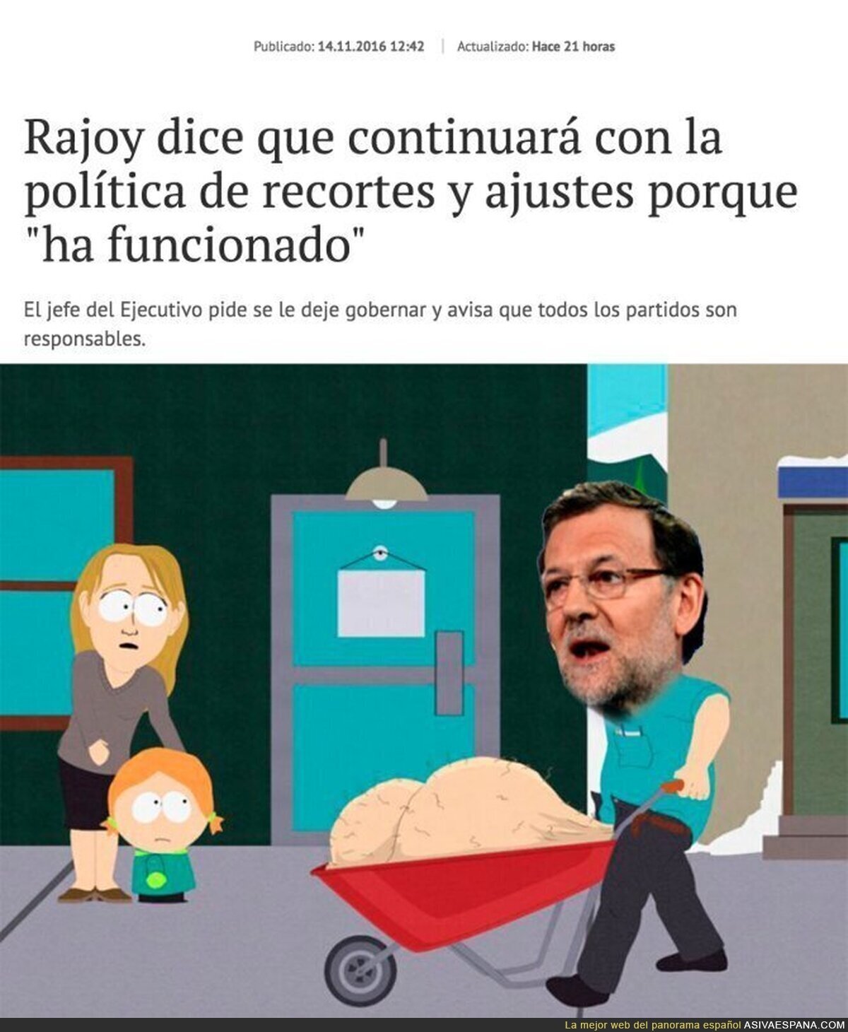 Mariano Rajoy seguirá con su especialidad, disfrutad lo votado