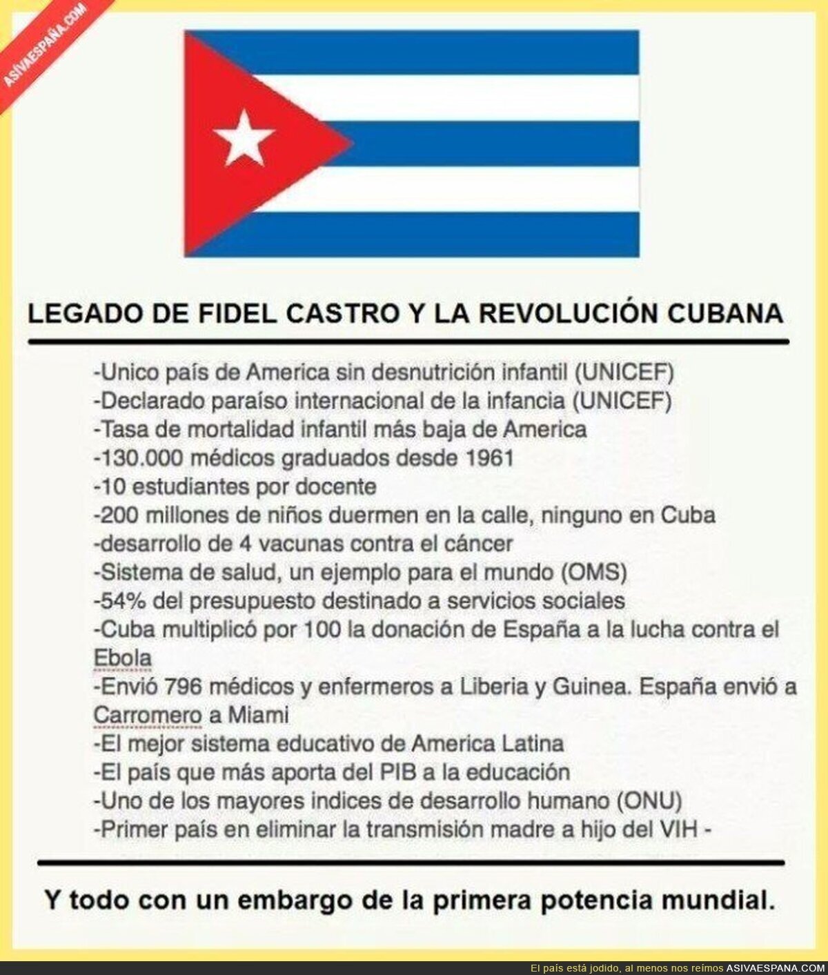 El gran legado de Fidel Castro en Cuba