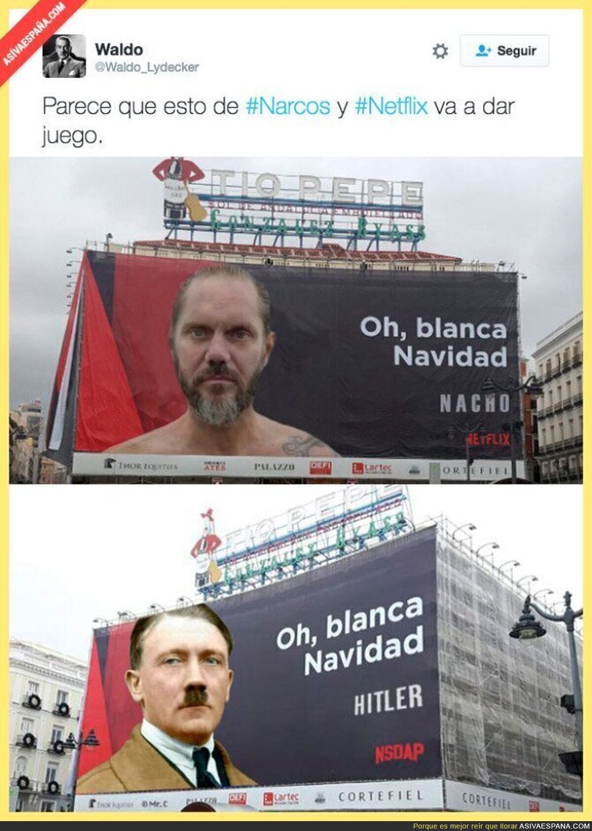 Netflix y su anuncio en la Puerta del Sol en Madrid