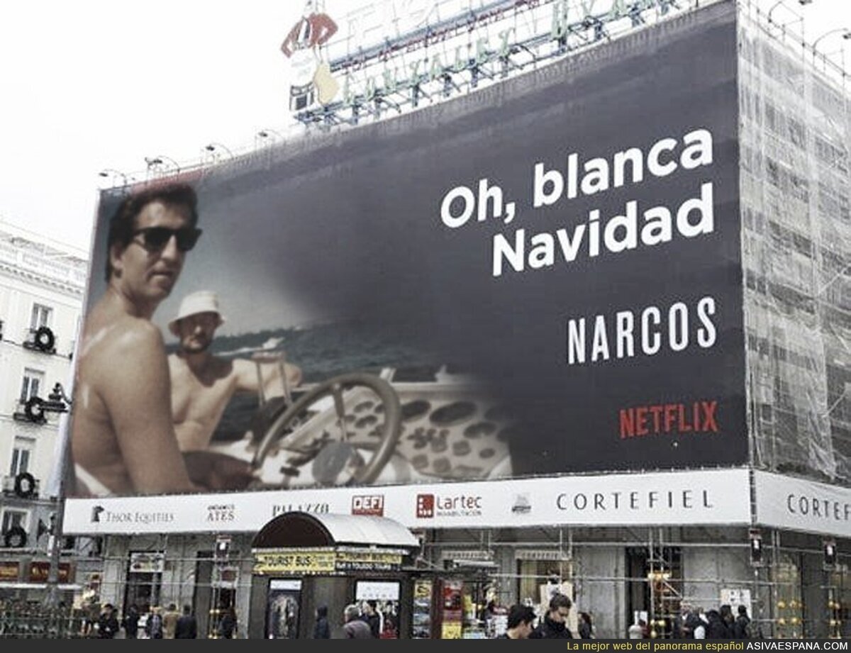 Netflix actualiza su promo de Narcos en Madrid