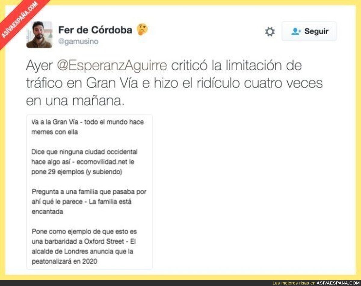 La credibilidad de Esperanza Aguirre es totalmente nula