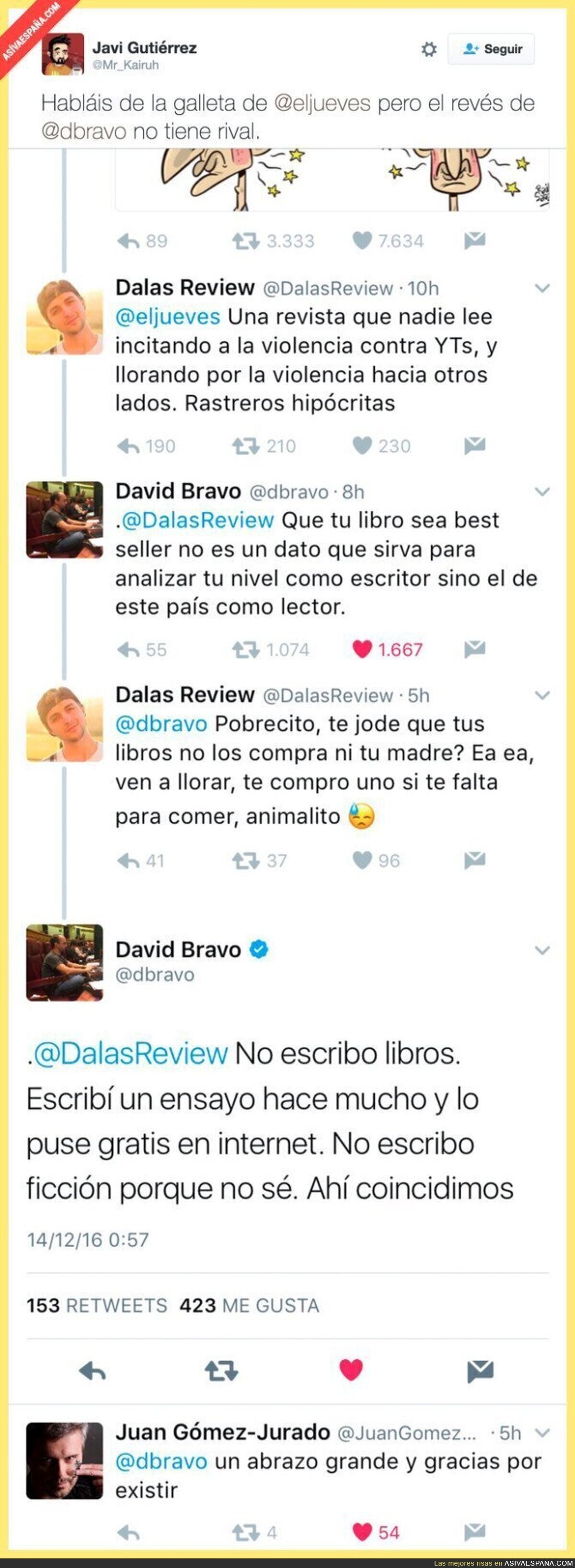 David Bravo también se apunta y le da un tortazo sin manos a Dalas