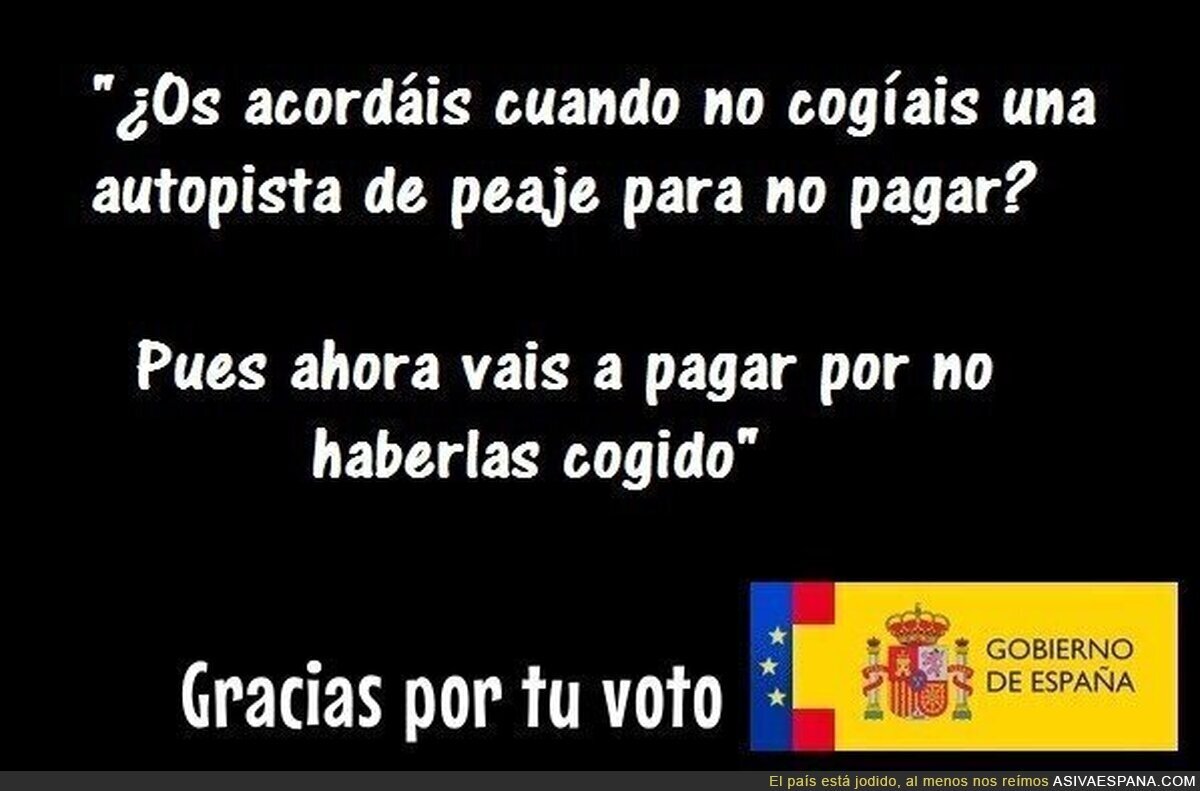 Gracias por tu voto, Gobierno de España