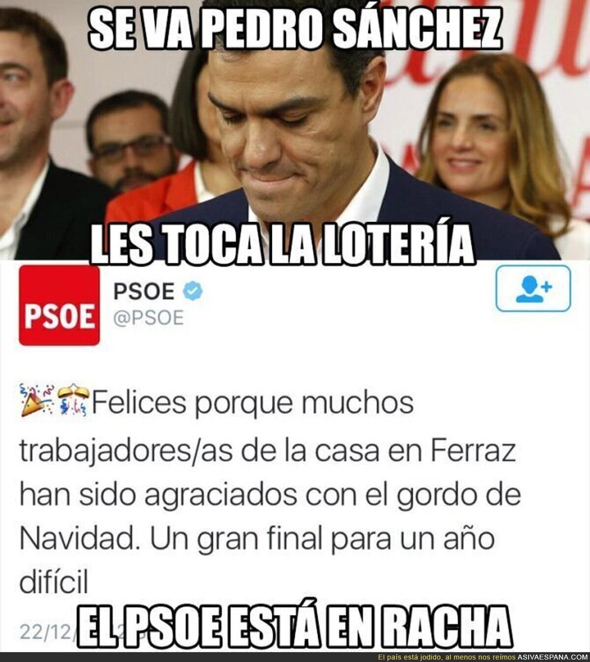 La suerte del PSOE