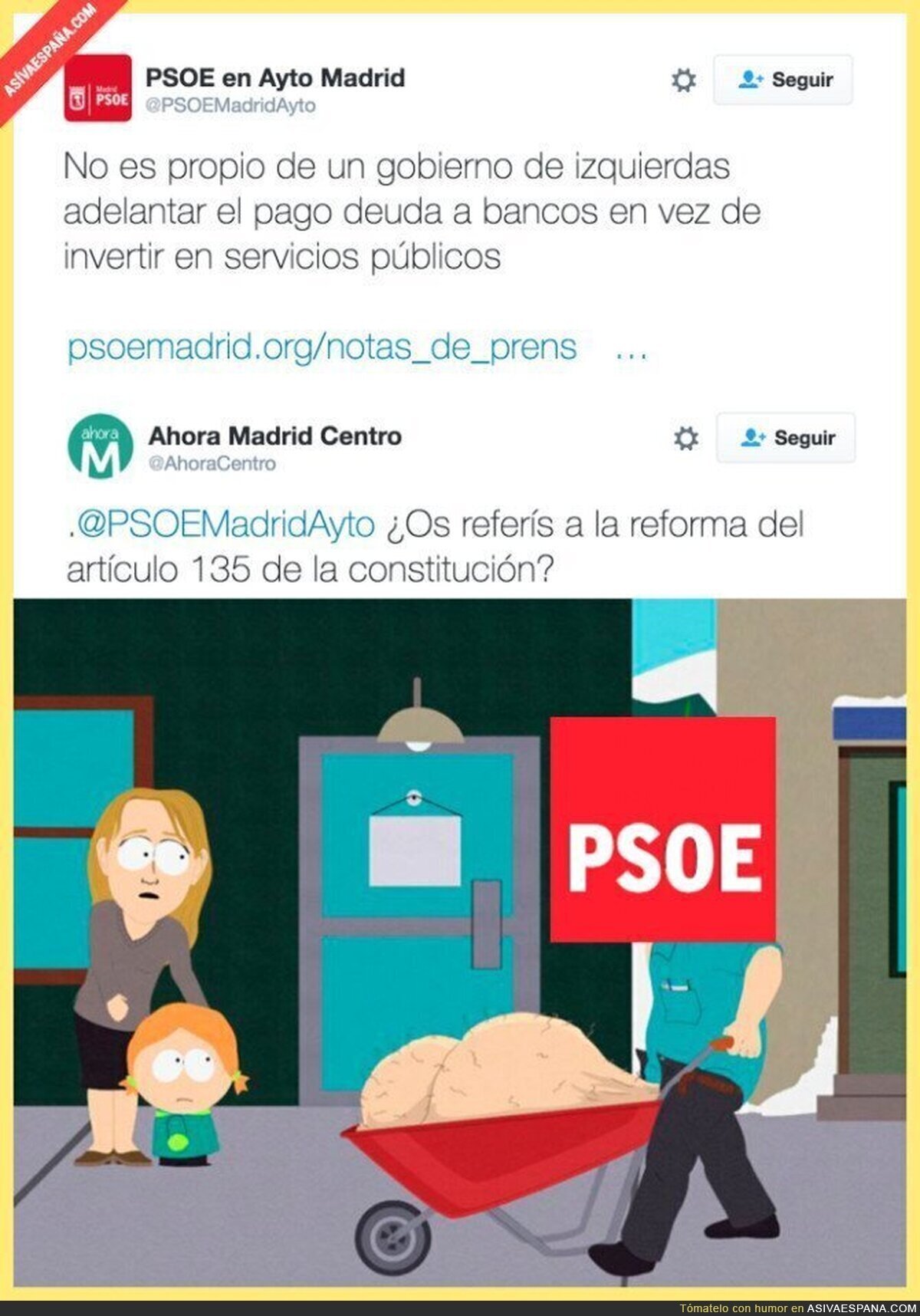 Lo del PSOE no tiene nombre...