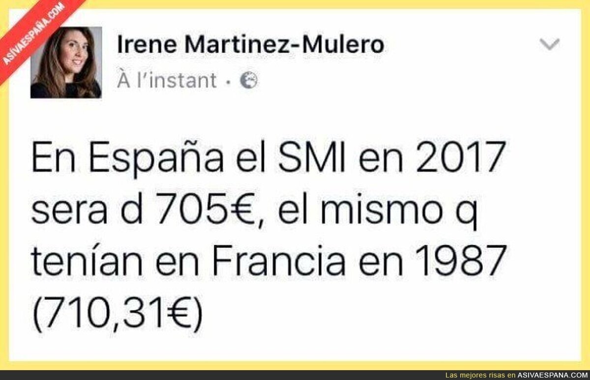 Menudo nivel económico tenemos en España