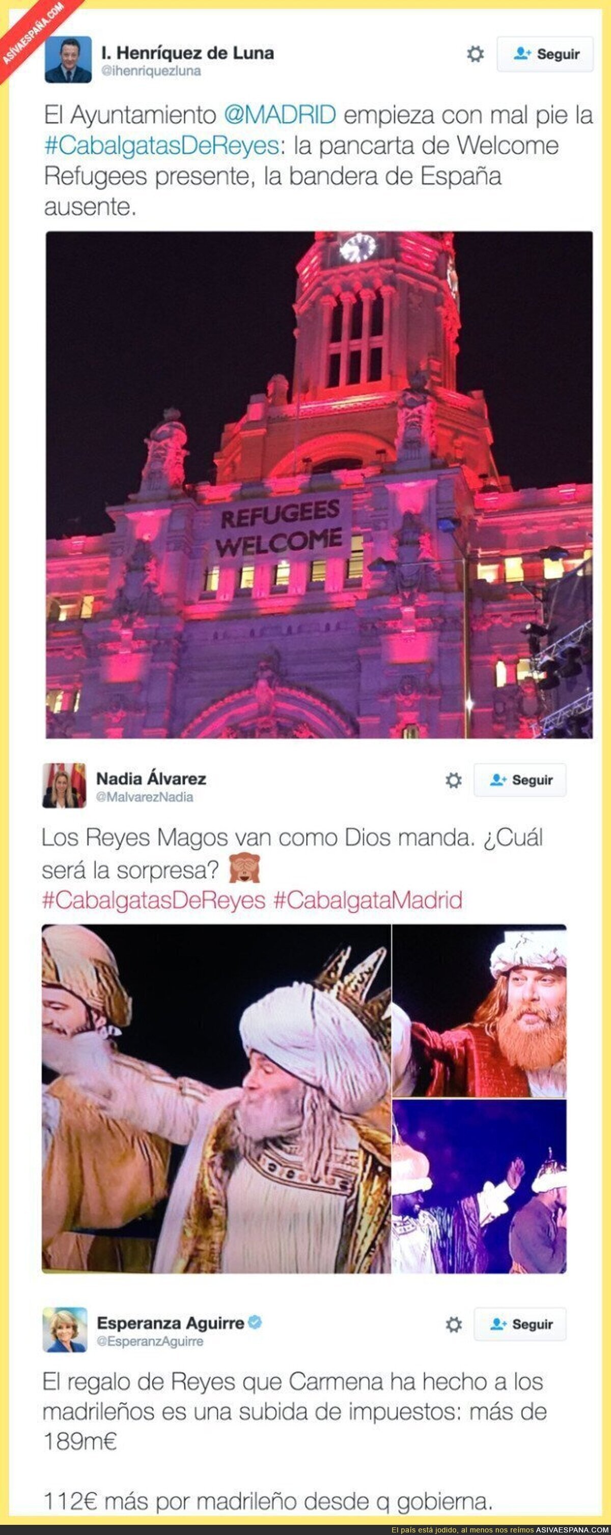 Las críticas del PP a la Cabalgata de Reyes en Madrid