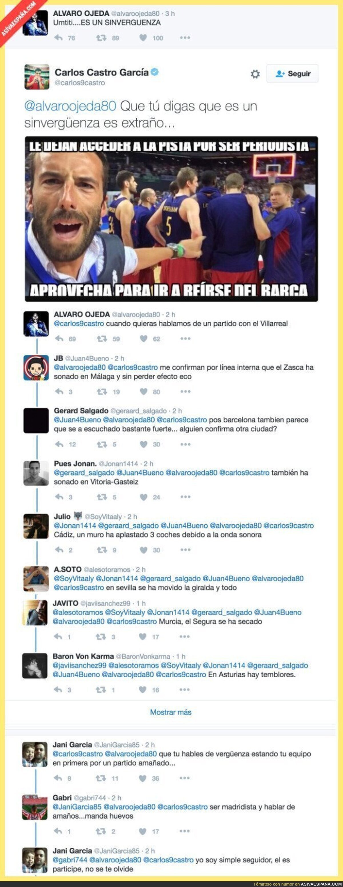 Un jugador del Sporting le pega un ZASCA a Álvaro Ojeda y las respuestas son geniales