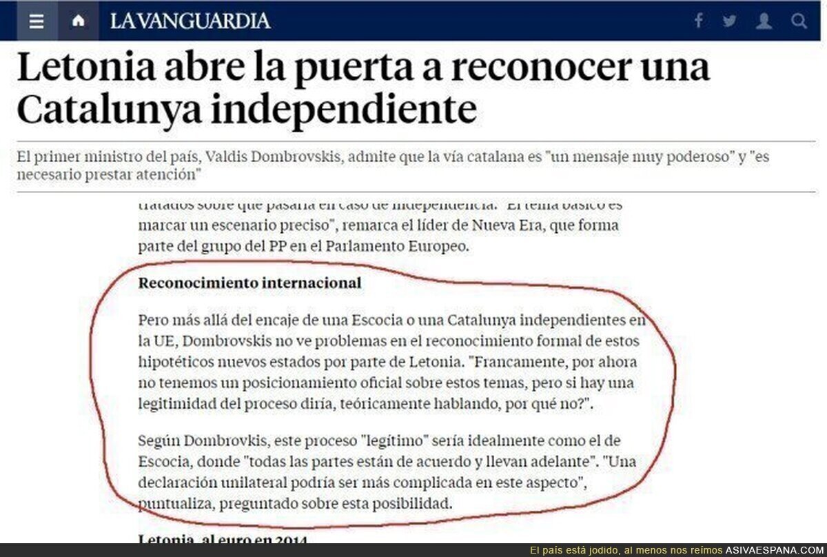 Otra guerra bruta que no hablan los medios nacionales del gobierno español contra el independentismo