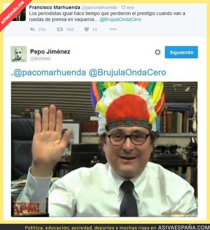 Si ir en vaqueros es "perder el prestigio" ¿esto qué es?