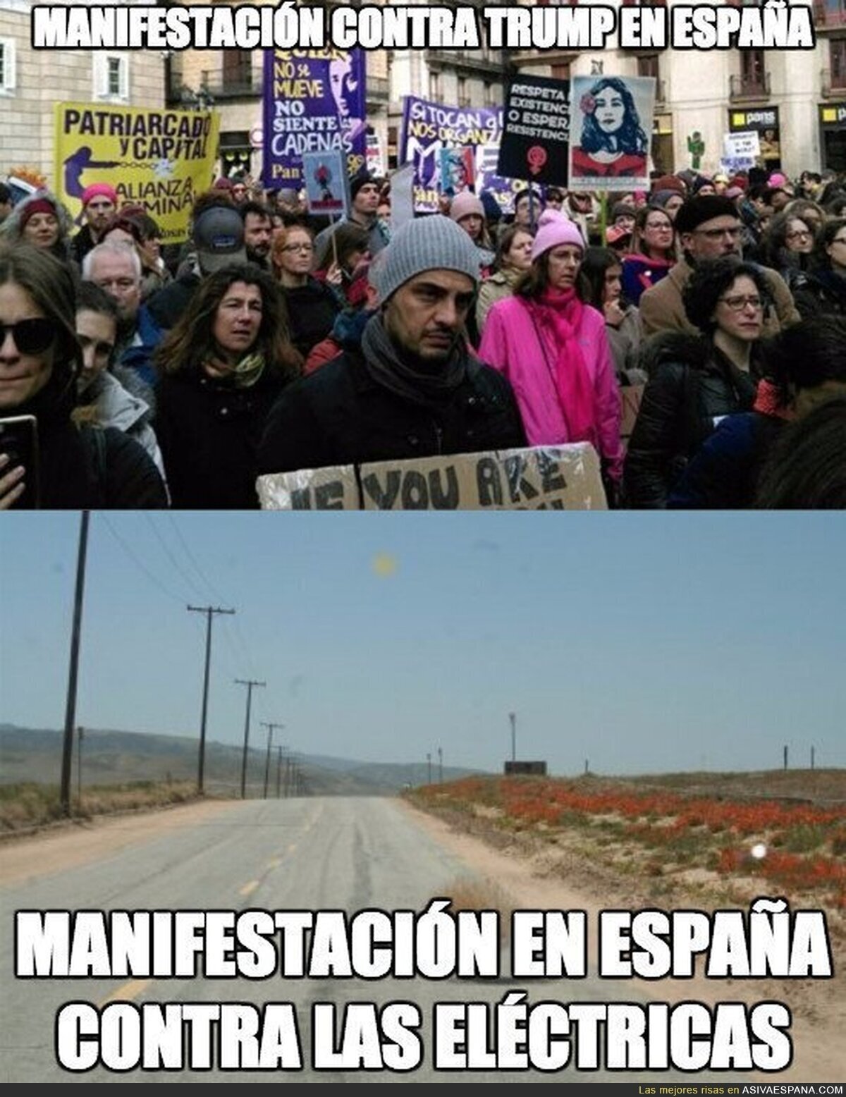 España y las manifestaciones