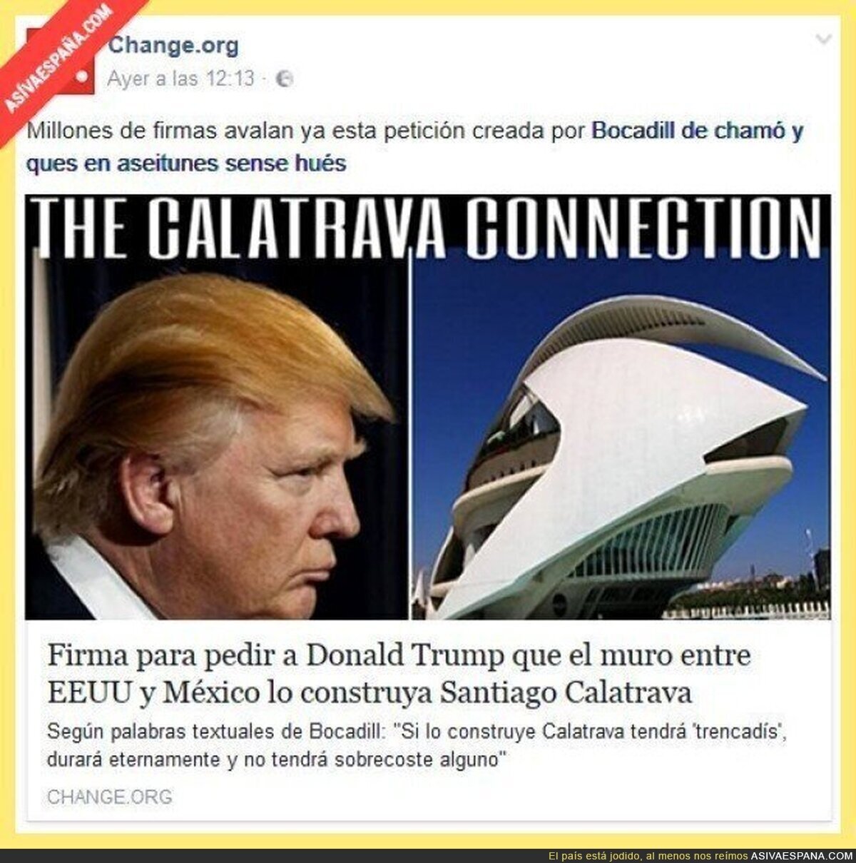 Un muro con goteras