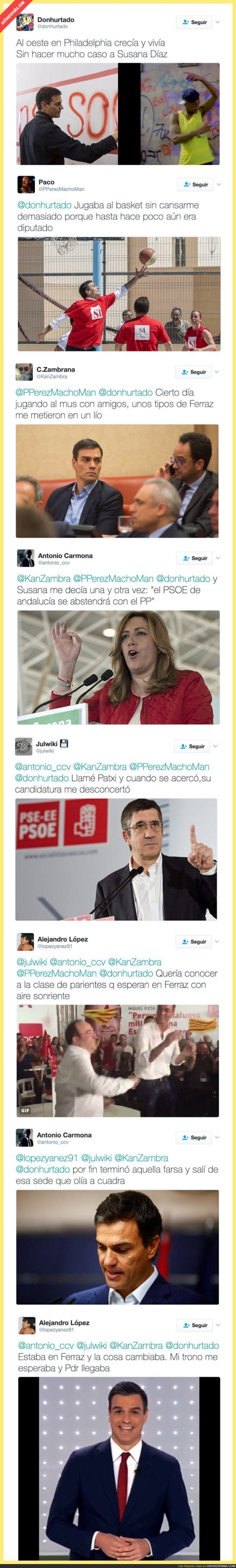 Crean en Twitter la historia del PSOE y Pedro Sánchez al estilo del Príncipe de Bel-Air