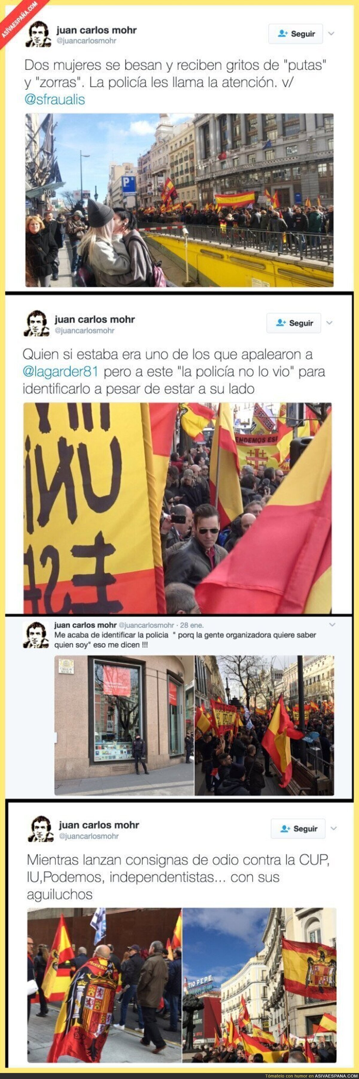 No es España en época franquista, es España en 2017