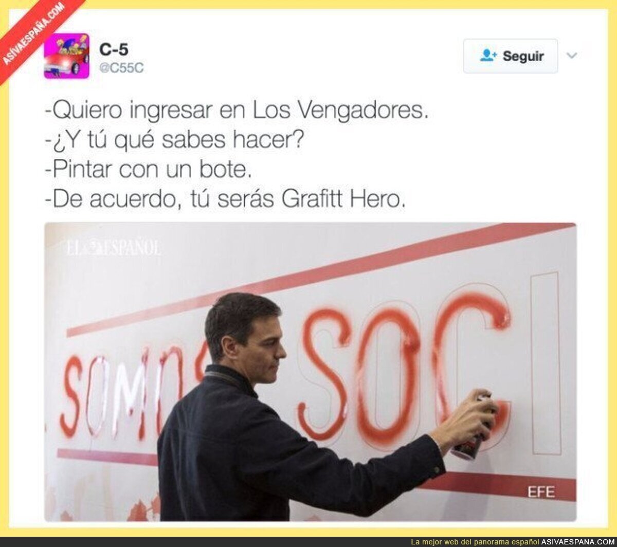 Pedro Sánchez nos salvará del mal